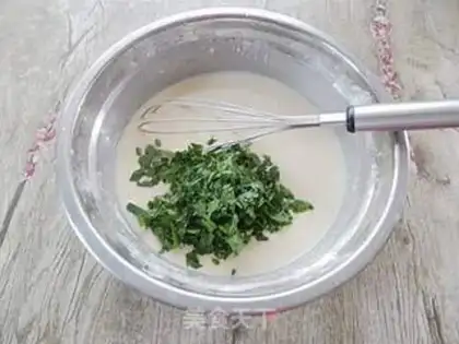 Make Celery eggcake step 3