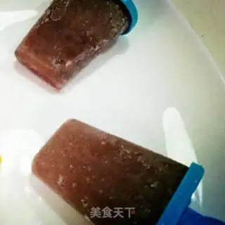 Make Red Bean Popsicle step 2