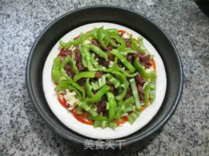 Make Pizza pepper beef step 4