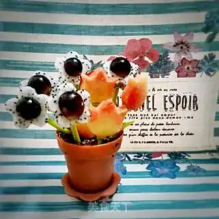 Make A flower pot breakfast step 3