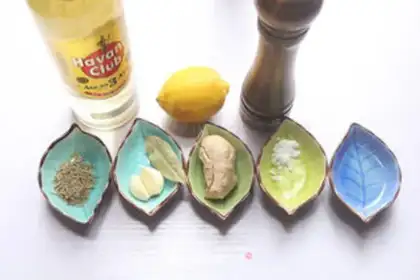Make The lemon rum roasted fish step 1