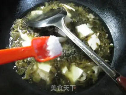 Make Pork sour tofu soup step 4