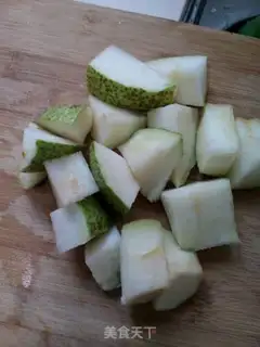 Make Orange pear juice step 1