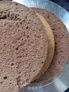 Make Black Forest birthday cake step 2