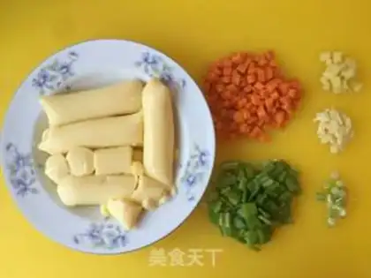 Make Eggs burn Japanese tofu step 0