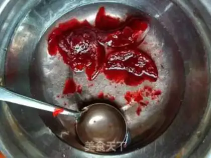 Make Corn dung plum cake step 0