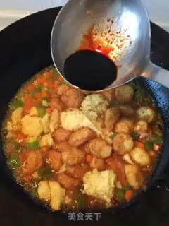 Make Eggs burn Japanese tofu step 9