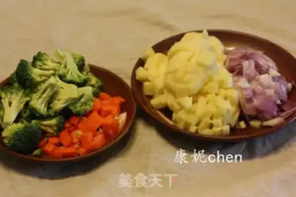 Make Rice juice and vegetable soup step 5