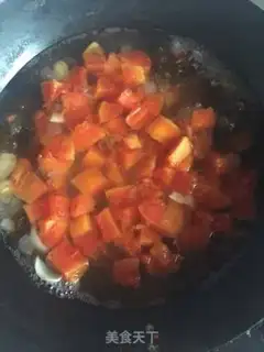 Make Pumpkin milk. Peach soap horn step 5