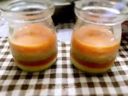 Make Peach watermelon. Tea pudding step 6