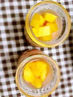 Make Peach watermelon. Tea pudding step 8