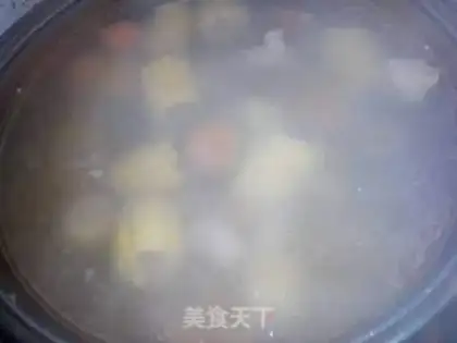 Make Carrot corn chop soup step 0
