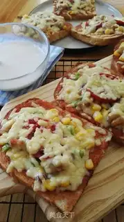Make Shrimp toast pizza step 4