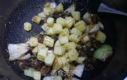 Make Potato fire heart step 12