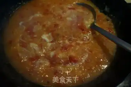 Make Tomato egg oak soup step 12