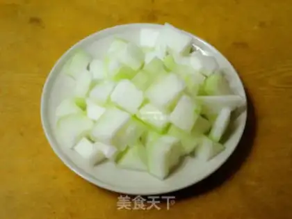 Make ♪ The chickens roll out of the melon soup ♪ step 2