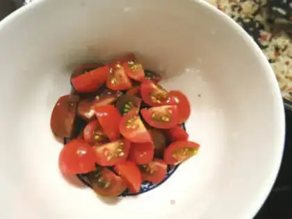 Make Tomato fried rice step 2