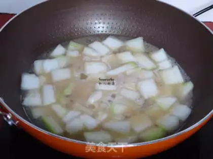 Make ♪ The chickens roll out of the melon soup ♪ step 5