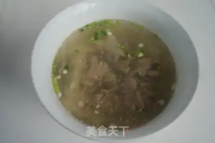 Make Microwave meat tablet soup step 6