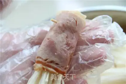 Make Bacon pins and mushrooms step 5