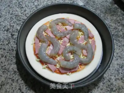 Make Bacon shrimp pizza step 5