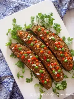 Make Flaming mushroom roast eggplant step 15