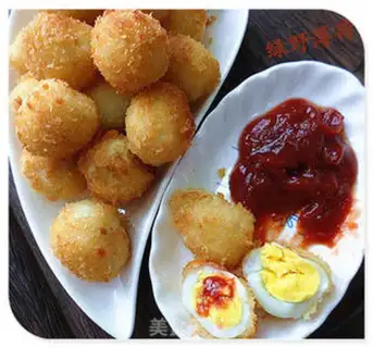 Make Souffle quail eggs step 5