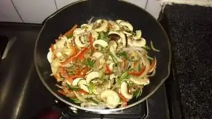 Make Mushroom fried meat step 3