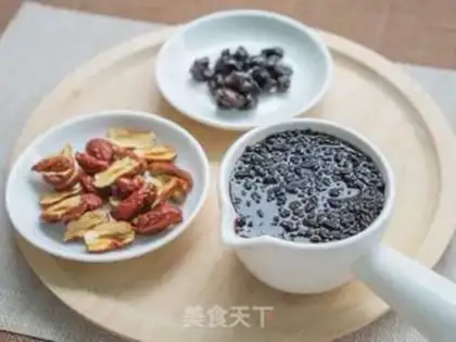 Make Black rice porridge step 1