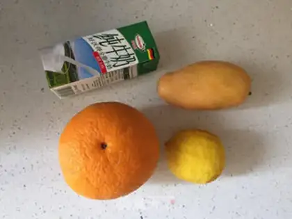 Make Mango orange milk step 0