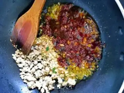 Make Spicy tofu step 3