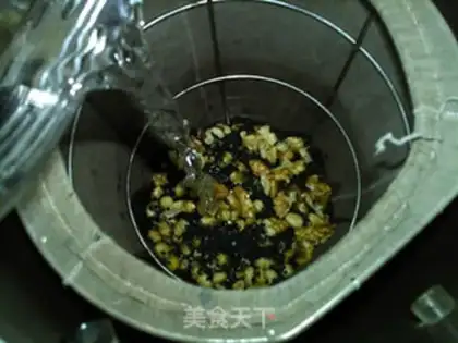 Make Black sesame pecan soy step 4