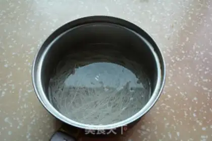 Make Garlic fan silk melon step 1