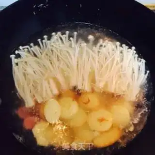 Make Gold pins, tofu soup step 4