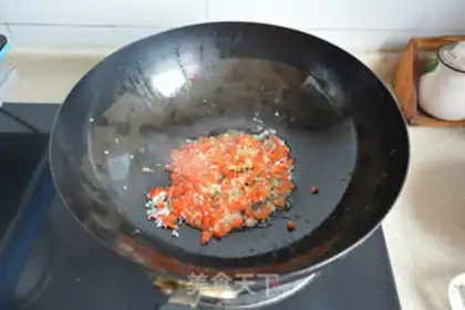 Make Garlic fan silk melon step 5