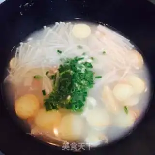 Make Gold pins, tofu soup step 5