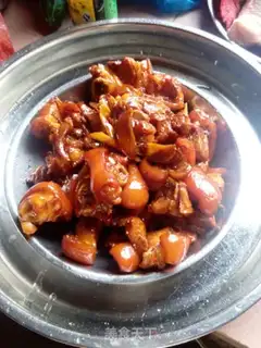 Make Red burning pig hoof step 4