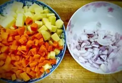 Make Panda curry chicken step 2