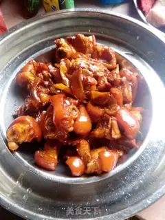 Make Red burning pig hoof step 5