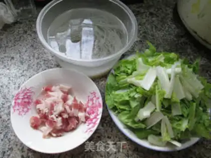 Make Powdered with salty cabbage step 0
