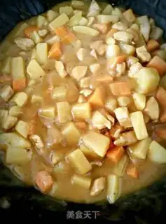 Make Panda curry chicken step 6