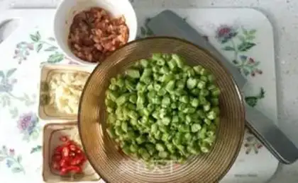 Make Olive food, four season beans step 2