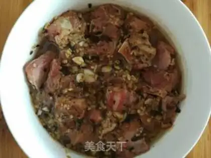 Make Bean evaporated ribs step 1