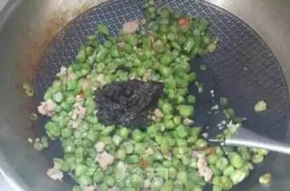 Make Olive food, four season beans step 10