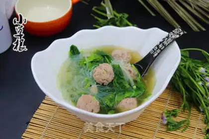 Make Spinach fan meatball soup step 8