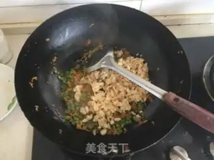 Make Fish willow fried rice step 6