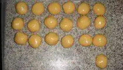 Make The egg yolk mooncake step 5