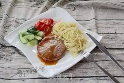 Make Black pepper steak noodles step 7