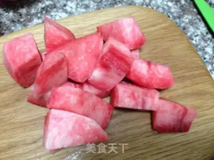Make Sugar peach cans step 1