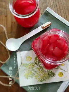 Make Sugar peach cans step 4